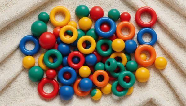 Les hochets colorés pour stimuler ses sens