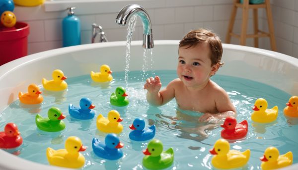 Les jouets de bain ludiques pour éveiller bébé